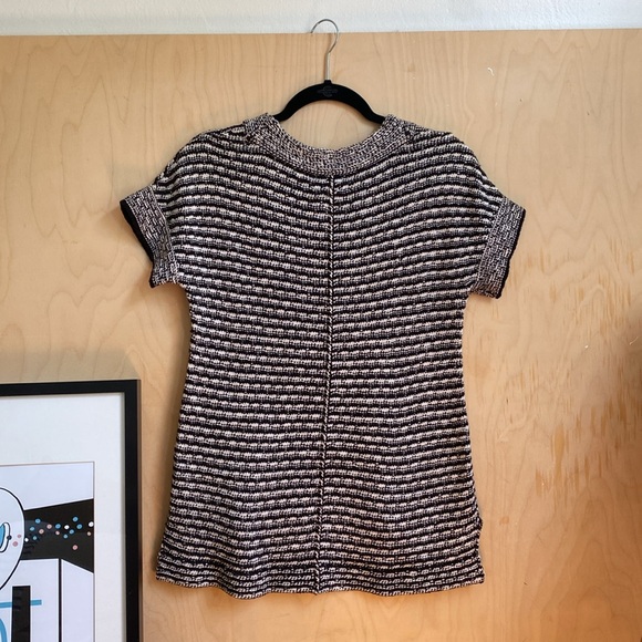 Anthropologie | Black and White Knitted Tee S - Picture 4 of 7